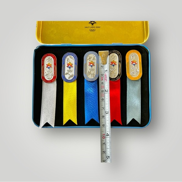 Olympics 2002 Salt Lake City Commemorative Pins Limited Edition Set Of Five Rare - Picture 7 of 16